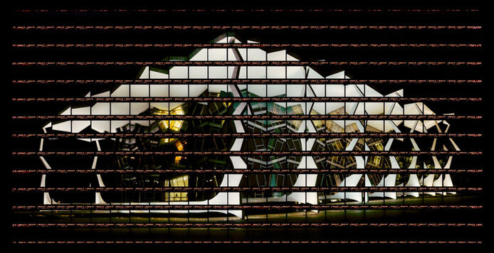 49#50, Brasilia, Oberstes Bundesgericht, Nachtaufnahme, 2009, C-Print, 91 x 45,5 cm, Auflage 9+2/3+1