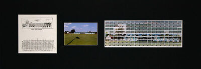 49#35, Brasilia, Palacio Alvorada2, 2008, Skizze von 12,5 x 4,5 cm & Storyboard 13,5 x 5 cm Tintenfeder auf Papier, 144 Index C-Prints 32 x 10,5 cm auf Papier, ein C-Print 15 x 10 cm, zusammen in einer Matte von 85 x 35 cm: 600 Euro