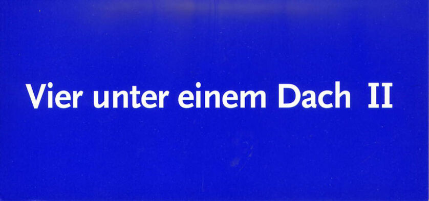 December 1999: Jahresausstellung Vier Unter Einem Dach II, Xenia Frisan, Martin Steiner, Jochen Dietrich, Thomas Kellner