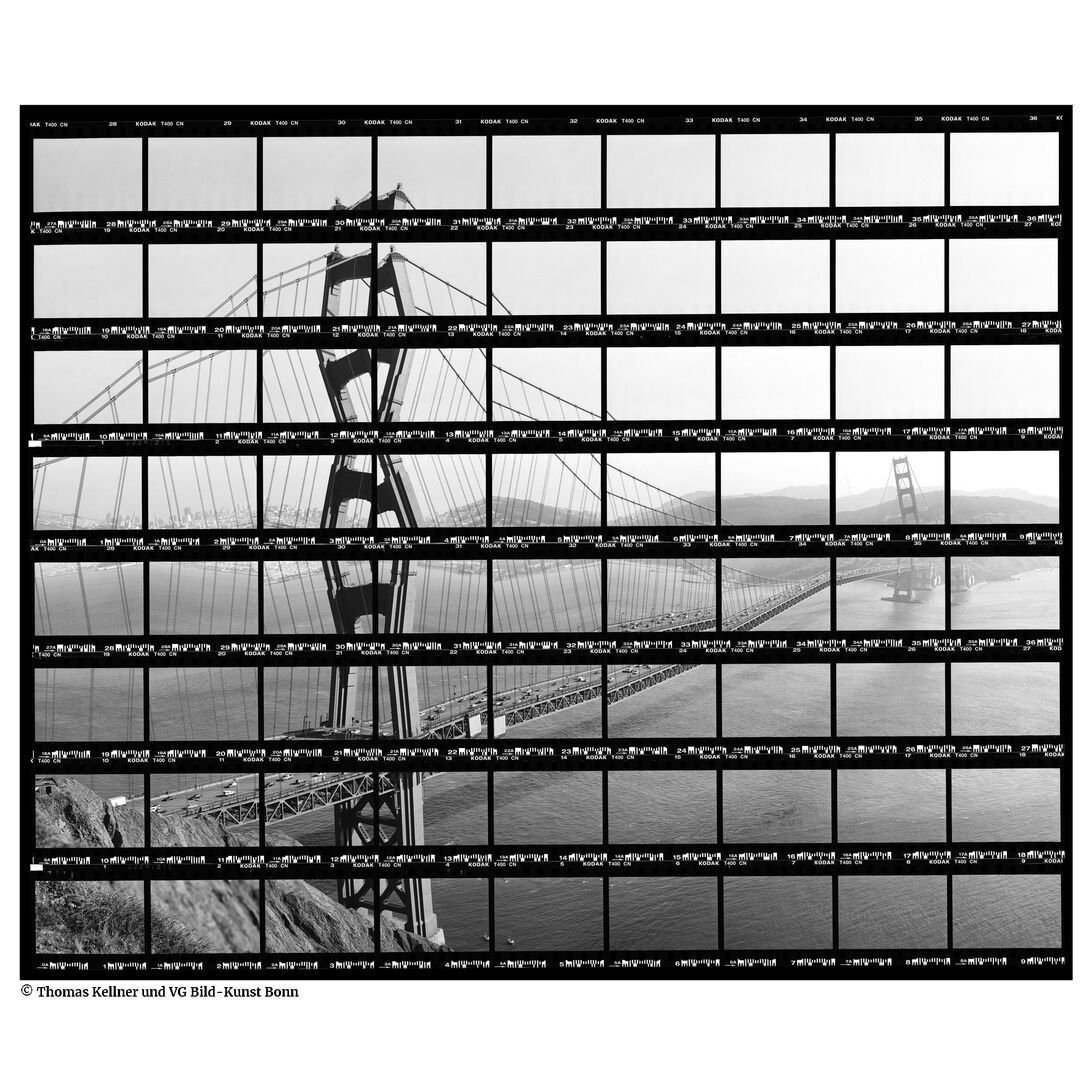 © Thomas Kellner und VG Bild-Kunst Bonn 42#14 San Francisco, Golden Gate Bridge 2004 BW-Print 34,5cm x 28cm/13,58'' x 11,02'', edition 10+3