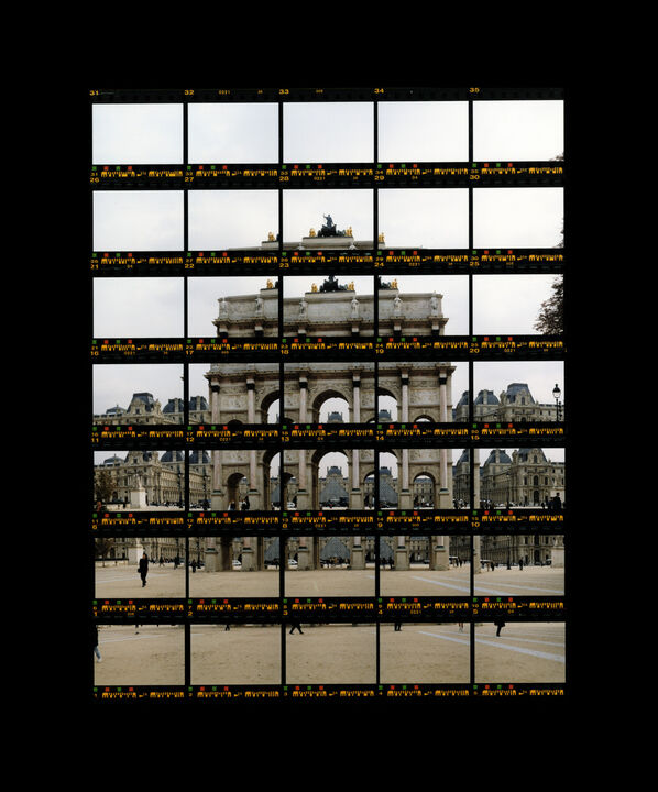 Thomas Kellner: 03#04 Paris, Paris, Arc de Triomphe du Carrousel und Palais du Louvre, 1997, C-Print, 19,5 x 25,0 cm/7,6" x 9,7", Auflage 10+3