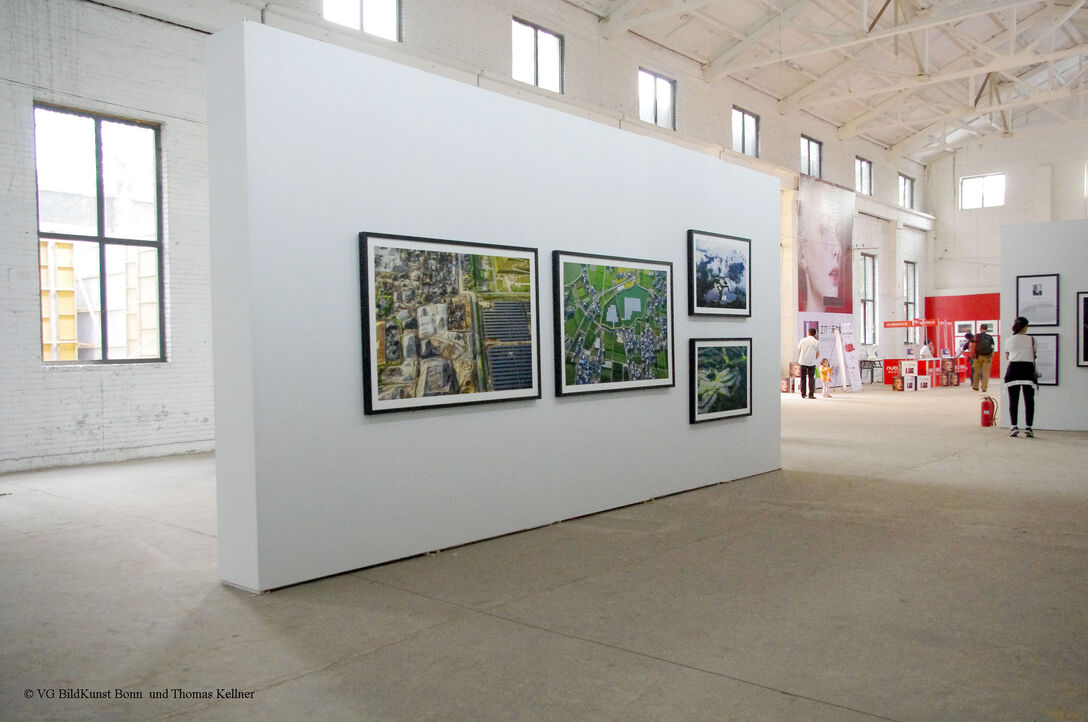 installation of the exhibition Jamey Stillings: Changing Perspectives: Renewable Energy and Infrastructure, Pingyao International Photography Festival, Pingyao, Peoples Republic of China 