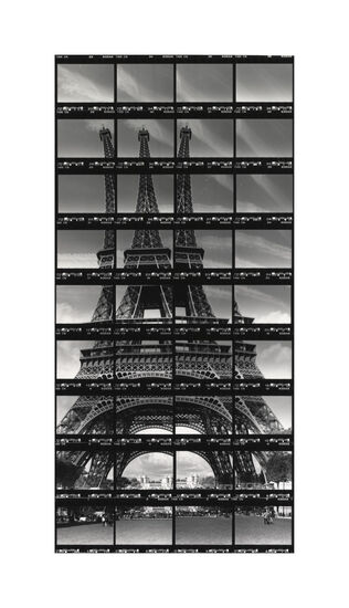02#02 Paris, Eiffelturm, 1997, BW-Print, 15,3 x 31,4 cm / 5,9" x 12,2" Auflage 10 + 3