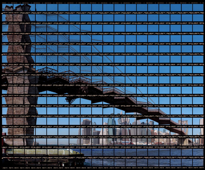 Thomas Kellner: 40#07 New York, Skyline at Brooklyn Bridge, 2003, C-Print, 68,2x55,9 cm/26,6"x21,8", edition 20+3