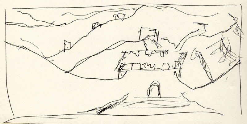 Sketch for Beijing, Great Wall of Mutianyu 2006