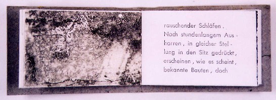 Haimo Hieronymus: no title, booklet with texts and etchings, 1994, 11x7,5cm.