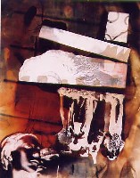 Carmen Oberst: "kein Titel", Silbergelatineabzug Mischtonung, 30x40cm, 1995, Unikatdruck