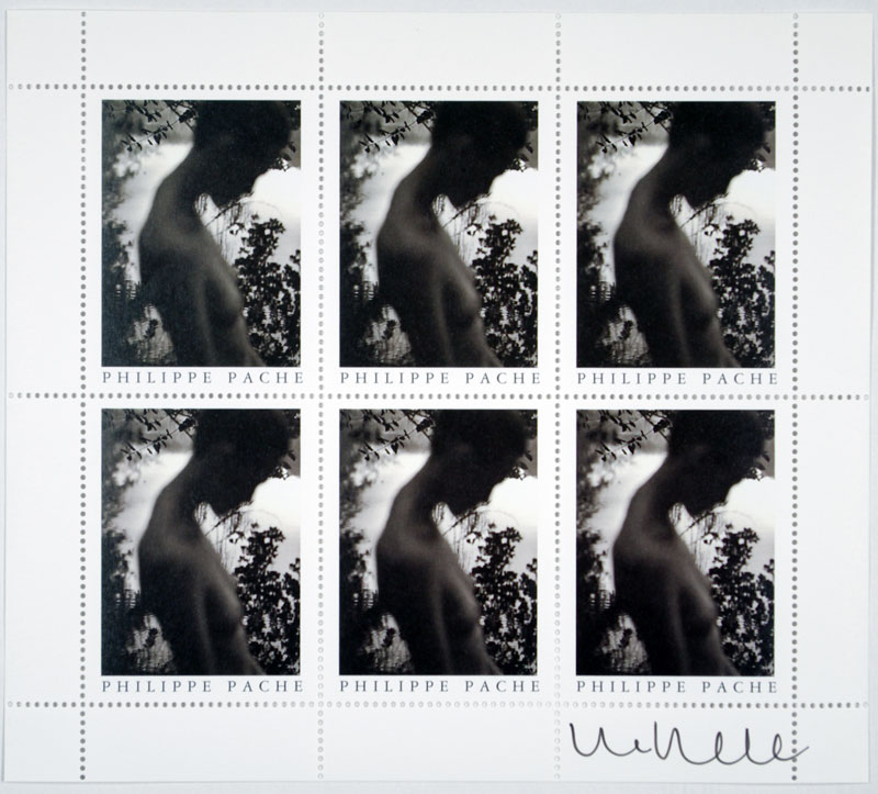 Phillip Pache: ohne Titel, Stempelblock, 1998, 14,7 x 13 cm, offene Auflage