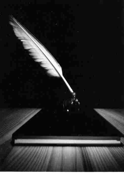 Schaefer Stefan, from the series "ecriture" (feather &glas), silver gelatin print, 2005, 8,5x11,5cm, edition 4