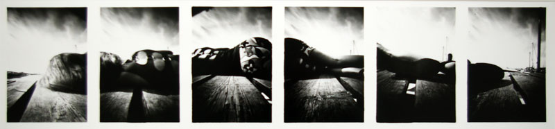 Thomas Kellner: Sixtorama Nr. 14, 1994, SW-Fotografie, 59,5 x 11,5cm / 21,1" x 4,5", Auflage 10+1