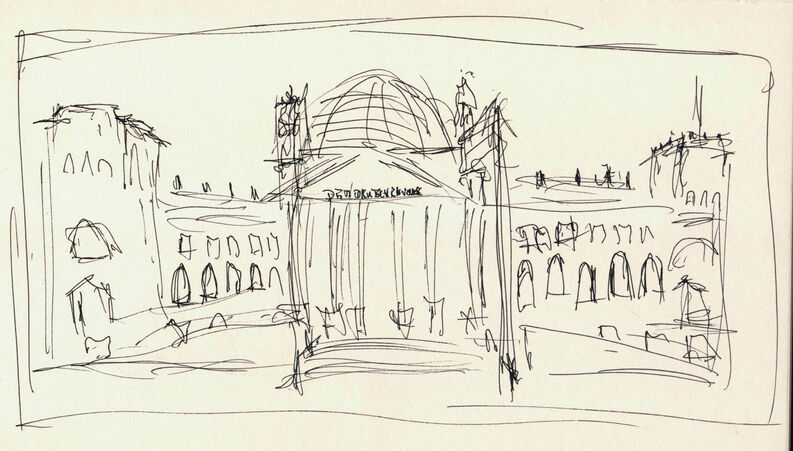 Sketch for my Reichstag image