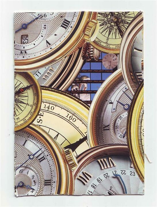running in cirlces, Collage auf Postkarte, 10,5 x 15 cm, 2013