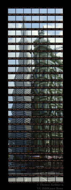 Thomas Kellner: 42#19 San Francisco, Trans America Building, 2004, C-Print, 26,8x83,8 cm/10,4"x32,7", edition 20+3