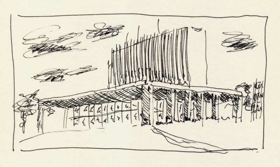 Sketch for 49#26, Brasilia, Palacio Do Buriti, 2008
