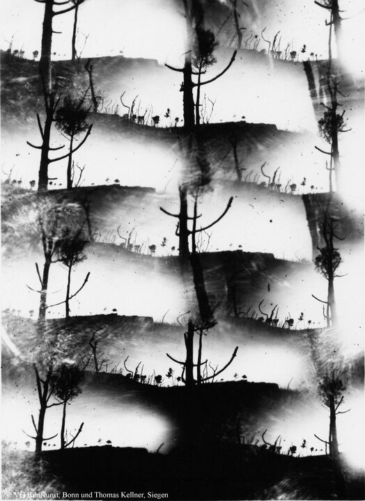 Thomas Kellner: Tierra quemada, obscure, photographies from the ashes Nr. 1, 1993, BW-Print, 16,4x23,5cm/6,4"x9,2", edition 10+2