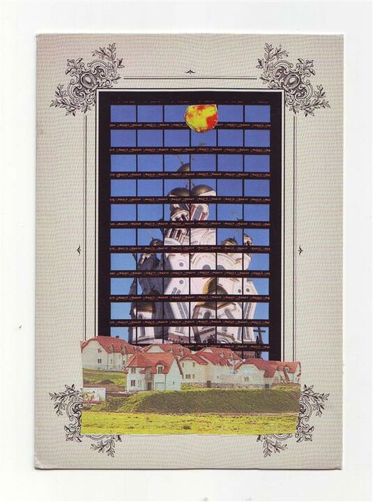 peak, collage on postcard, 10,5x15 cm, 2013