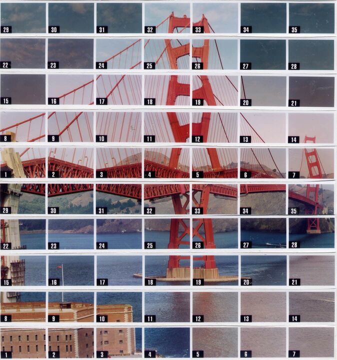 Thomas Kellner: 42#10 San Francisco, Golden Gate Bridge, 2004, Indexprint