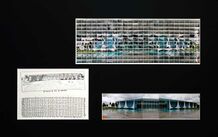 49#49, Brasilia, Palacio da Alvorada, Front 2009 Skizze & story board 24 x 17 cm Tuschestift auf Papier, 288 index C-prints 42 x 15 cm auf Papier, 3 C-Prints 32 x 9 cm, zusammen im Passepartout von 76 x 48 cm, 1.200,00 EUR
