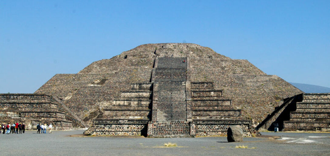 View on the pyramid la luna