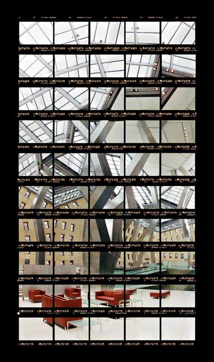 Thomas Kellner: 52#03 New York, Hearst Tower, 2006, C-Print, 19,2x34,8cm on 35x45cm, Auflage 5+2AP in Portfolio-Box