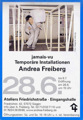 Kunstsommer 2008: Andrea Freiberg zu Gast im Atelier Friedrichstrasse