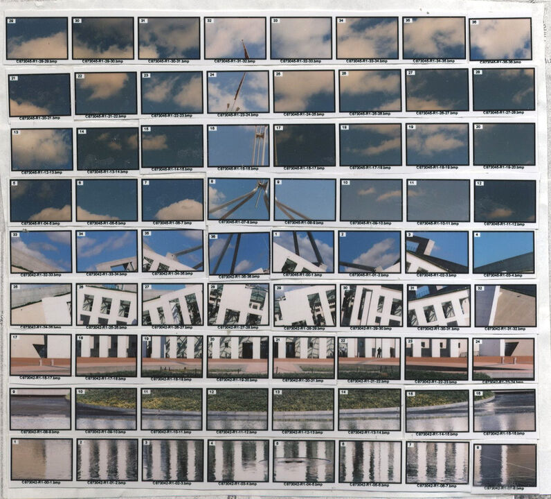 Mounted indexprints of 88#02 Parliament House, Canberra