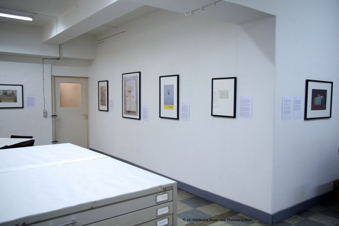 Ausstellungsansicht der Ausstellung "Photo Trouvée" im Atelier Thomas Kellner 