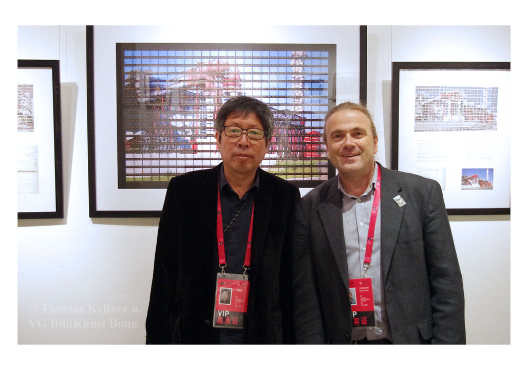 Thomas Kellner and curator Zhang Guotian