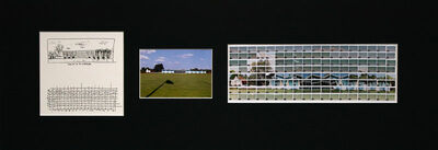 49#35, Brasilia, Palacio Alvorada2, 2008, sketch of 12,5 x 4,5 cm & story board 13,5 x 5 cm inkpen on paper, 144 index C-prints 32 x 10,5 cm mounted on paper, one C-Print 15 x 10 cm, together in a mat of 85 x 35 cm: 600 Euros