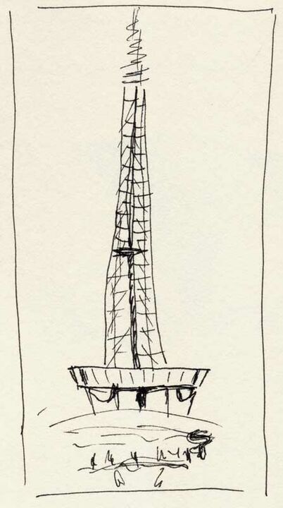 Sketch for: 49#05 Brasilia, TV-Tower, 2007