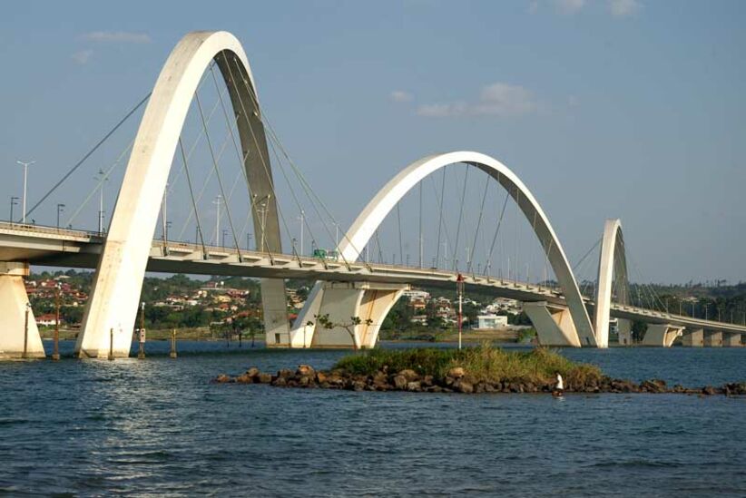 View onto Ponte JK in Brasilia 2008