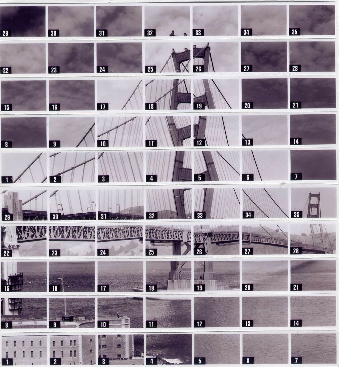 Thomas Kellner: 42#11 San Francisco, Golden Gate Bridge, 2004, Indexprint