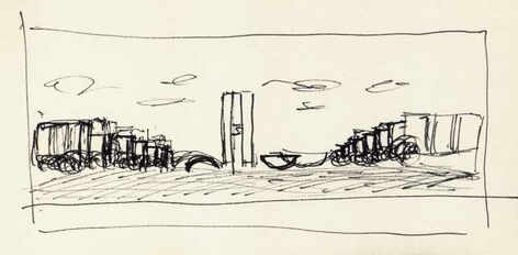 Sketch for 49#40, Brasilia, Esplanada, 2008