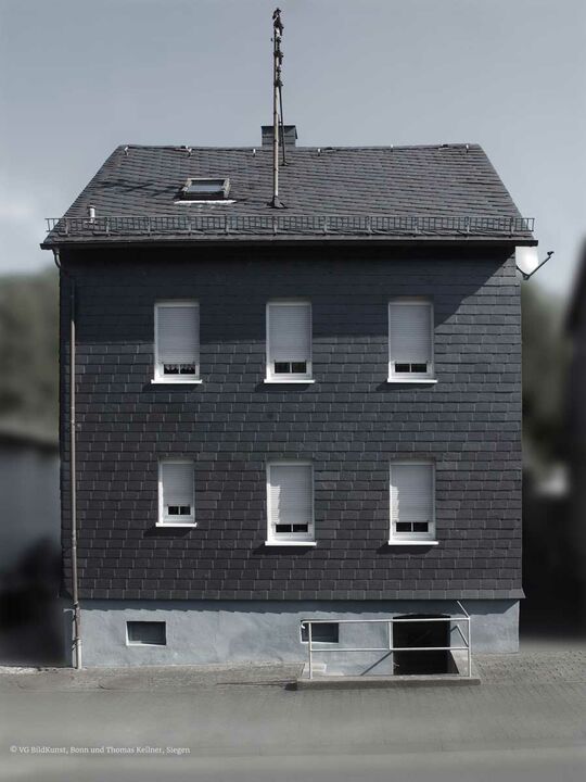 Ausstellungsbild aus dem Werk der Fachwerkhäuser von Thomas Kellner