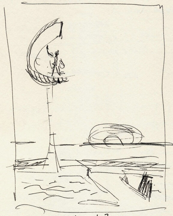 Thomas Kellner: Sketch for: 49#03 Brasilia, Memorial Juscelino Kubitschek, 2007