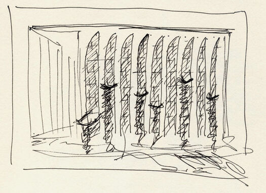 Thomas Kellner: Sketch for: 49#11 Brasilia, Palacio da Justica, 2007