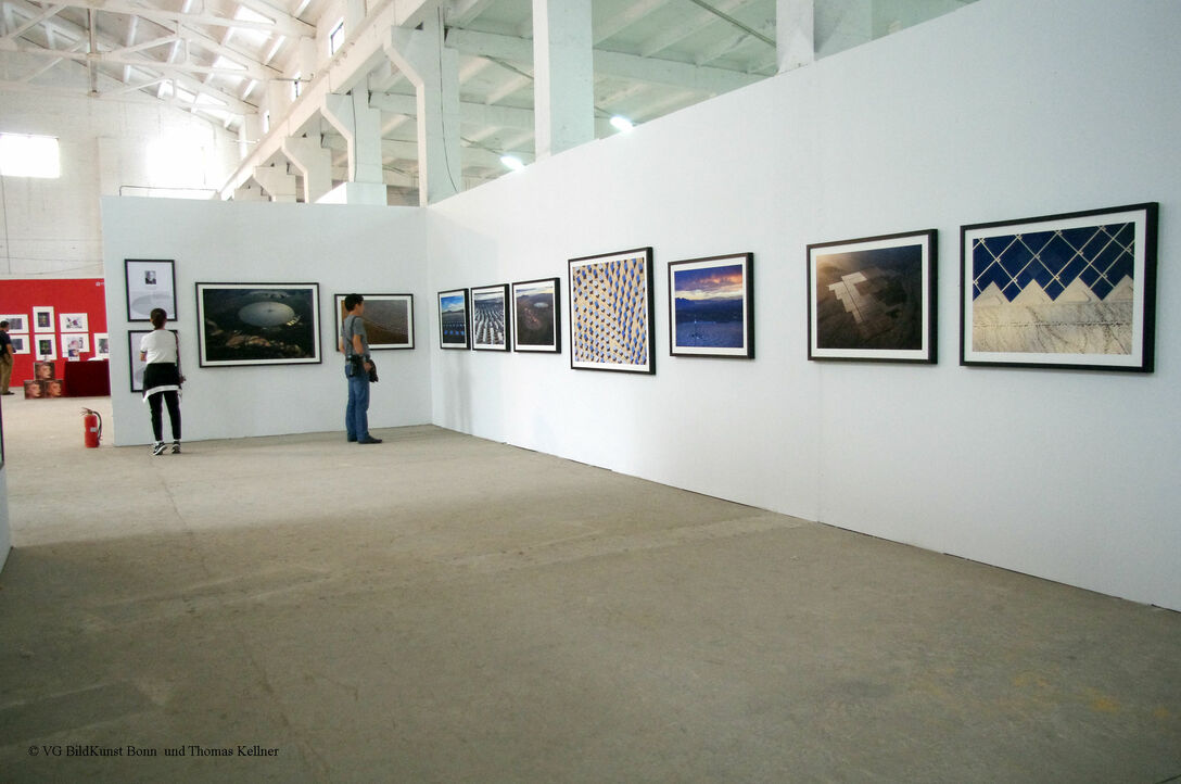 installation of the exhibition Jamey Stillings: Changing Perspectives: Renewable Energy and Infrastructure, Pingyao International Photography Festival, Pingyao, Peoples Republic of China 