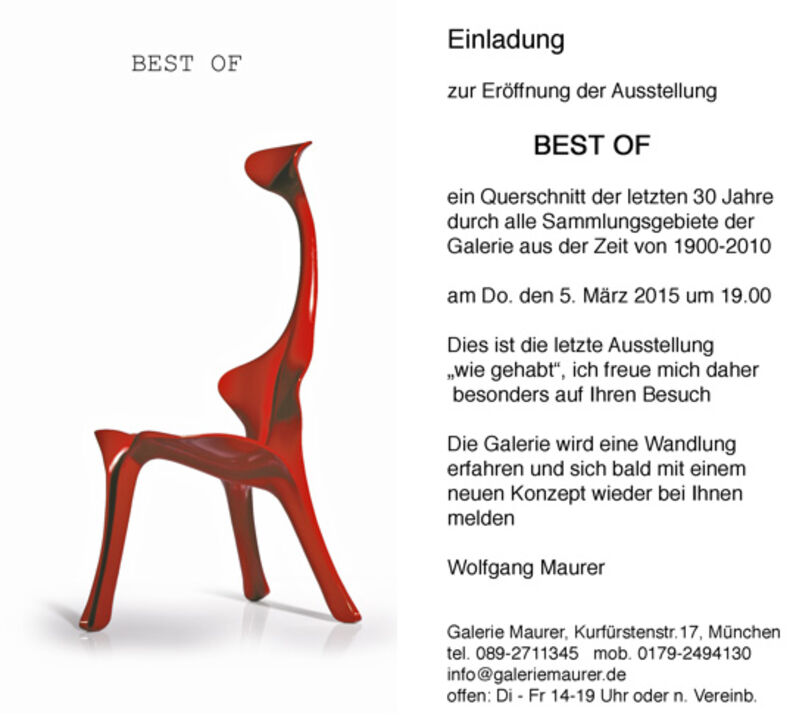  Best of in der Galerie Wolfgang Maurer