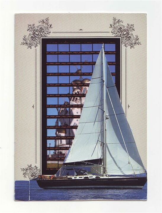 floating, collage on postcard, 10,5x15 cm, 2013