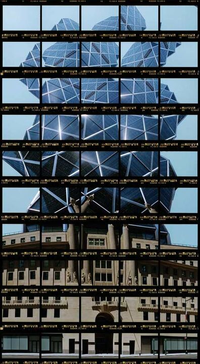 Thomas Kellner: 52#10 New York, Hearst Tower, 2006, C-Print, 19,2x34,8cm on 35x45cm, edition 5+2AP in portfolio-box