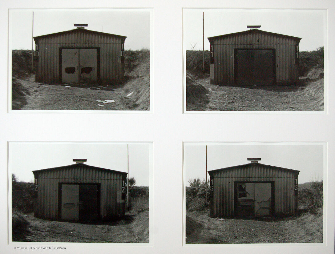Thomas Kellner: a typology of the abandoned, hutted camp, 1995/2005, 4 bw-prints, each 22,9x17,0cm, edition 3+1