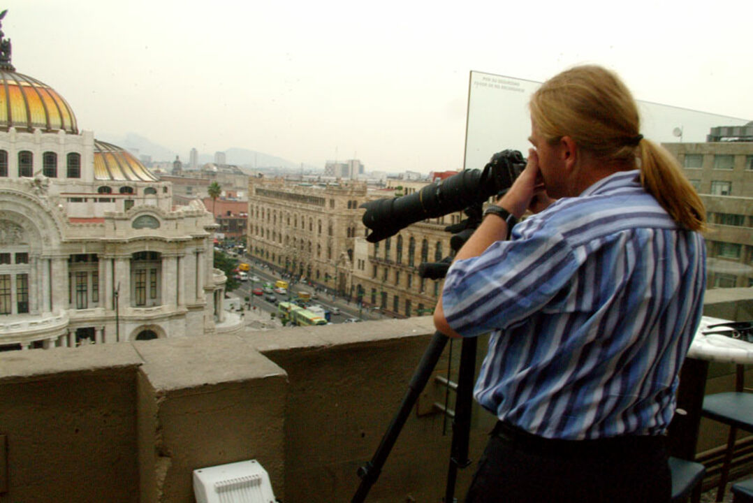Me at work for 66#12, Mexico, Bellas Artes 1