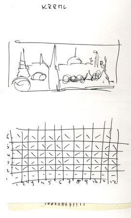 Sketch for 87#05 Moscow, Kremlin