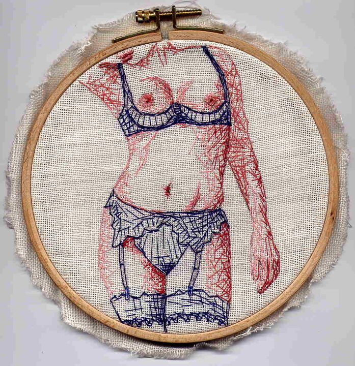 Krah Silke, Alexandra, stitching, 2004-06, 15,5	x15,5cm