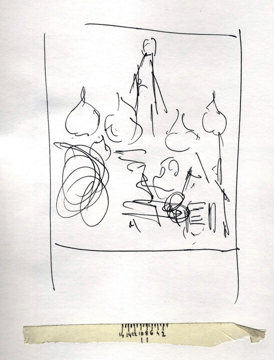 Sketch for 87#04 Saint Basil's Cathedral