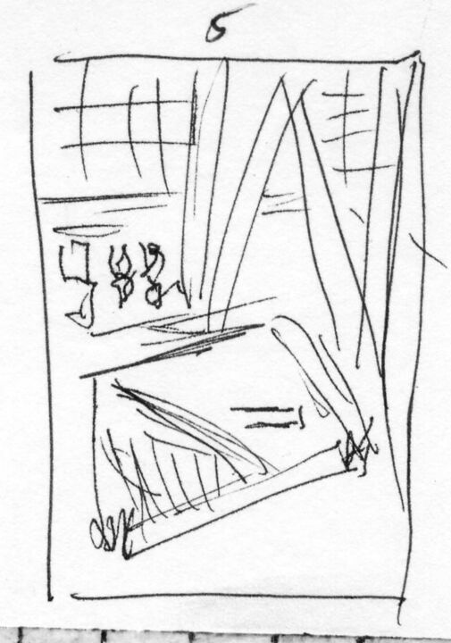 Thomas Kellner: 52#07 New York, Hearst Tower, 2006, Sketch