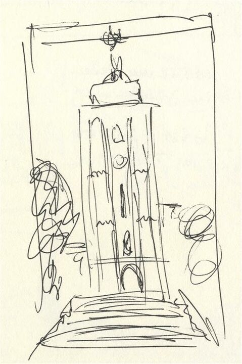 Sketch for 80#09 St. Nicholas Church