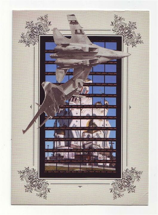 storm, Collage auf Postkarte, 10,5 x 15 cm, 2013