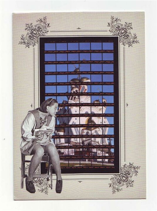 pal, Collage auf Postkarte, 10,5x15 cm, 2013