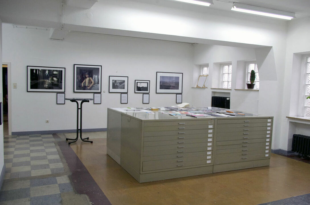Installation of the exhibition "photographers:network selection 2012", studio Thomas Kellner, Siegen, Germany